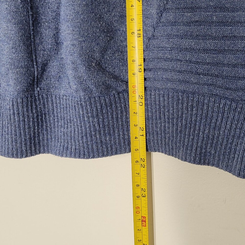 Peyta Primase Womens Blue Side Zip Long-Sleeve Crew Neck Pullover Sweater Large - Picture 8 of 10